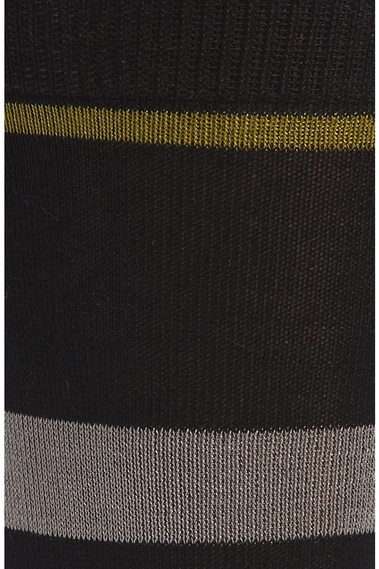 Stripe Socks, Alternate, color, BLACK/ BLUE/ GREEN