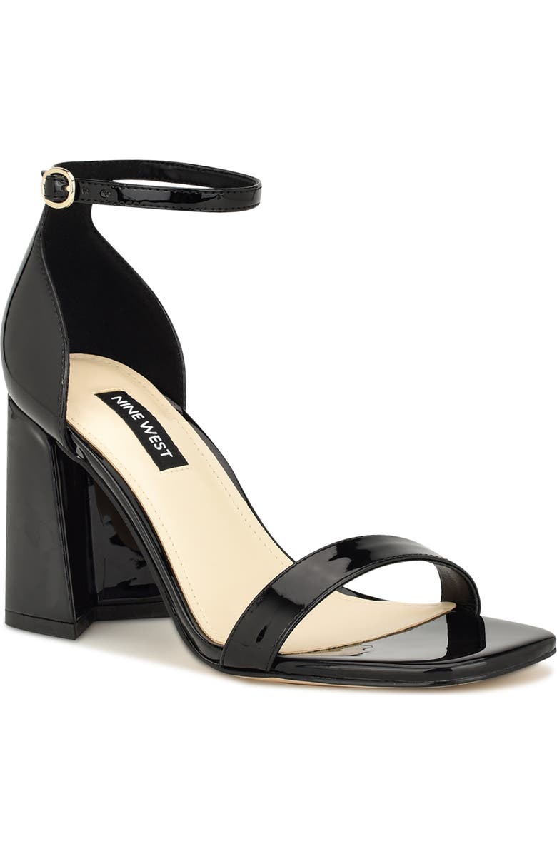 Nine West Ilea Patent Ankle Strap Sandal, Main, color,