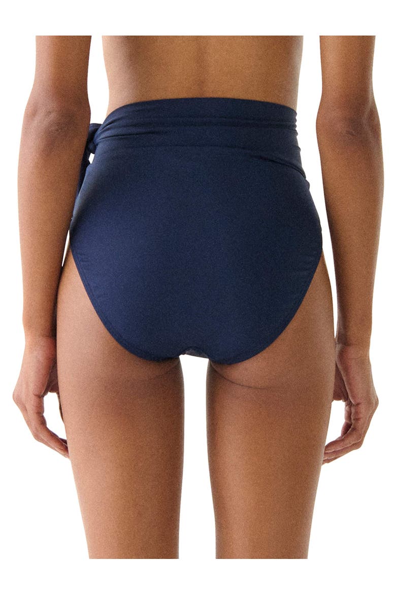 Solids High Waist Swim Bottom, Alternate, color, Planetary Navy