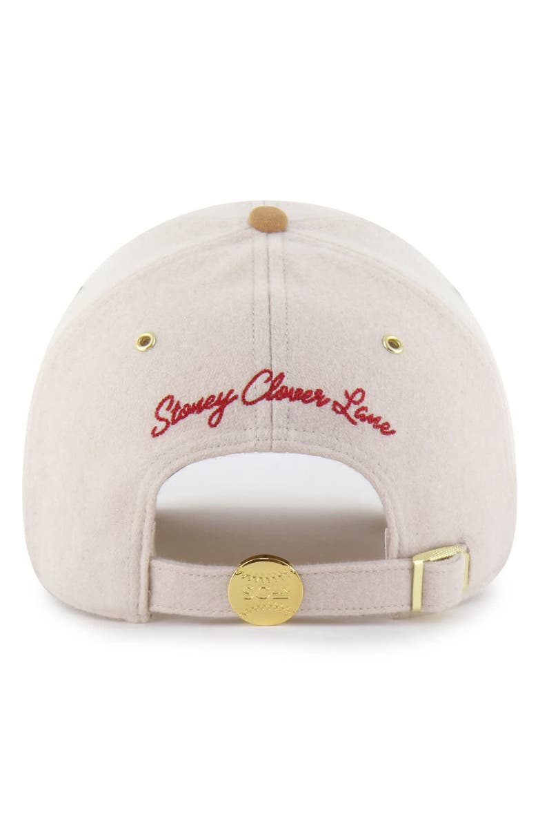 Stoney Clover Lane X '47 Men's '47 x Stoney Clover Lane  Natural/Tan Philadelphia Phillies Script Charm Clean Up Adjustable Hat, Alternate, color, Natural