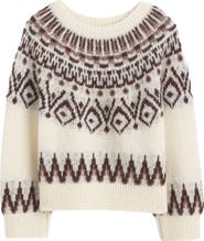 Madewell Fair Isle Wool & Alpaca Blend Sweater