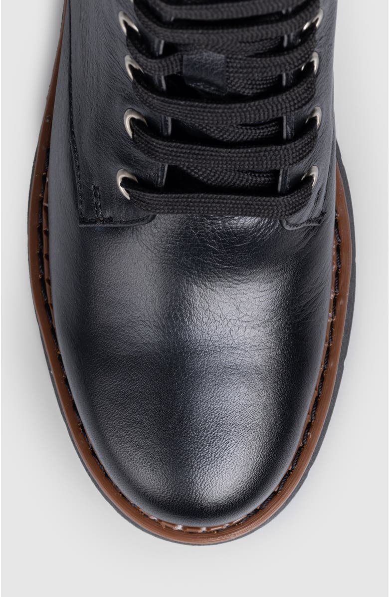 Manela Ibiza Lace Up Bootie, Alternate, color, Black