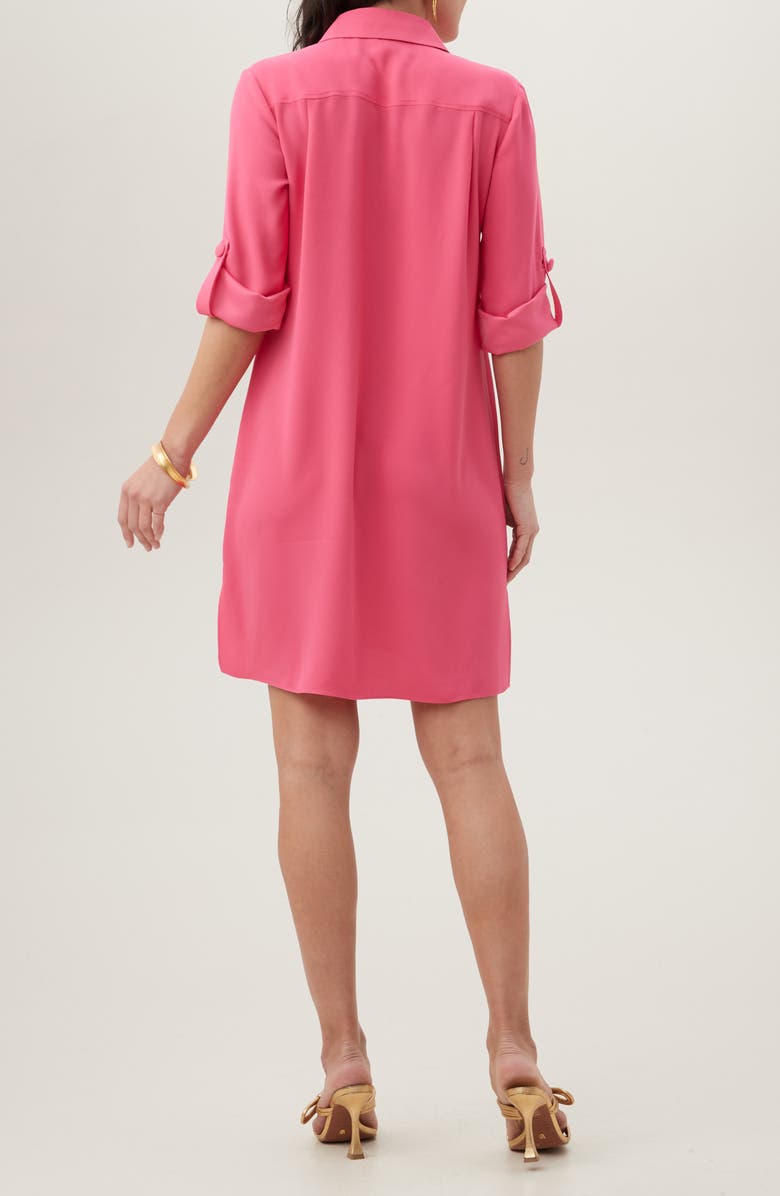 Trina Turk Portrait Collar Shirtdress, Alternate, color, 