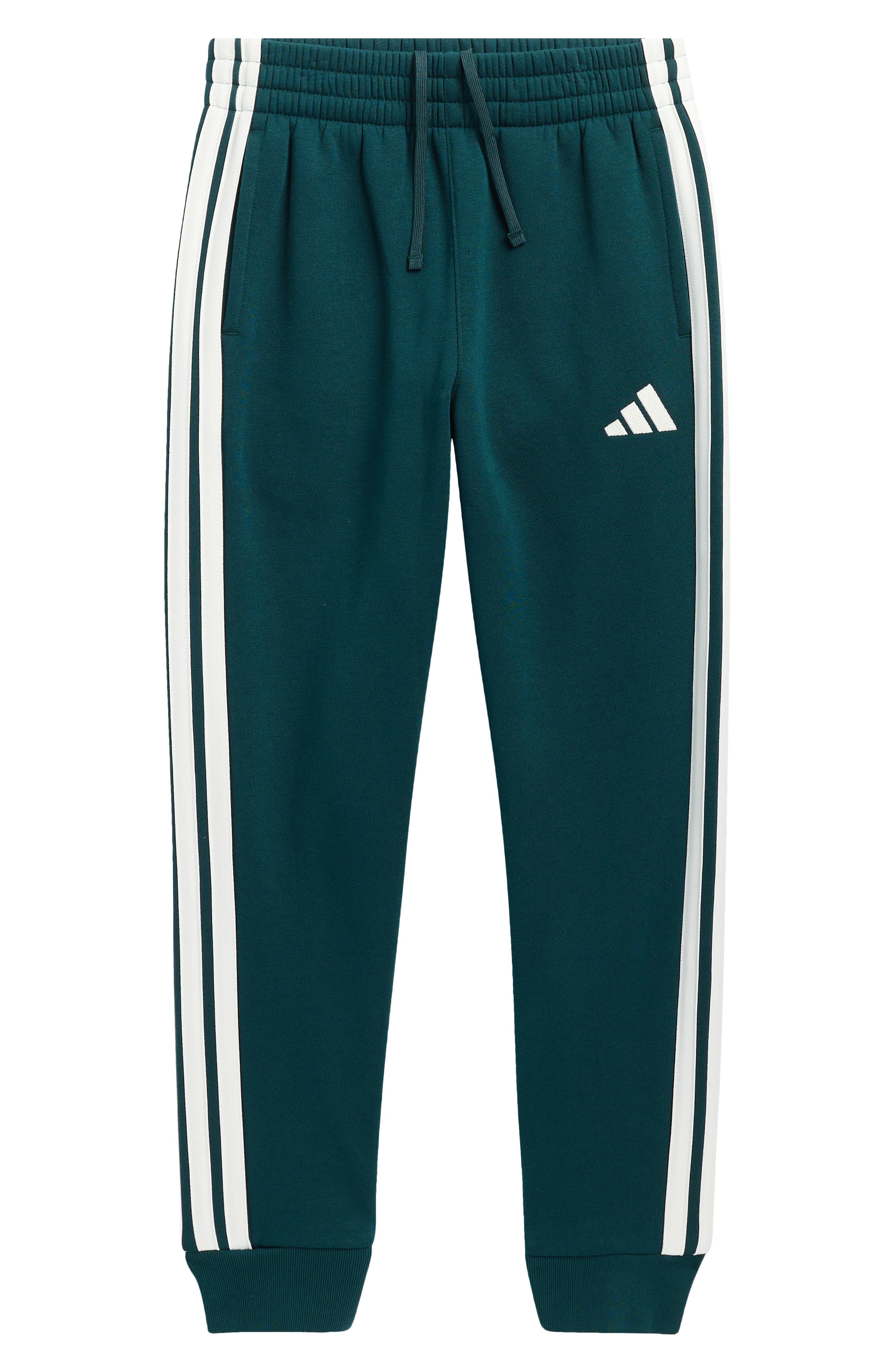 adidas Kids' 3-Stripe Cotton Blend Joggers
