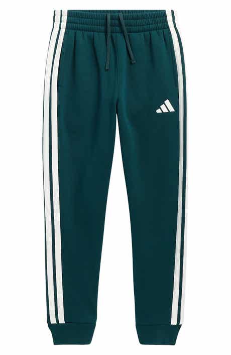adidas Kids' 3-Stripe Cotton Blend Joggers