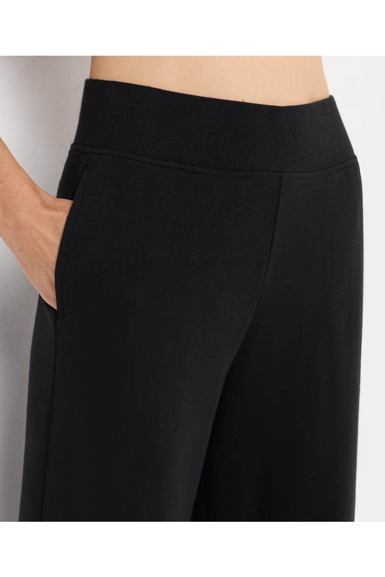 Organic Cotton Airplane Wide Leg Pant, Alternate, color, Black