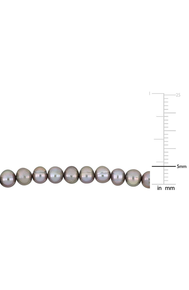 DELMAR 5-5.5mm Cultured Freshwater Pearl Bracelet, Alternate, color, Grey