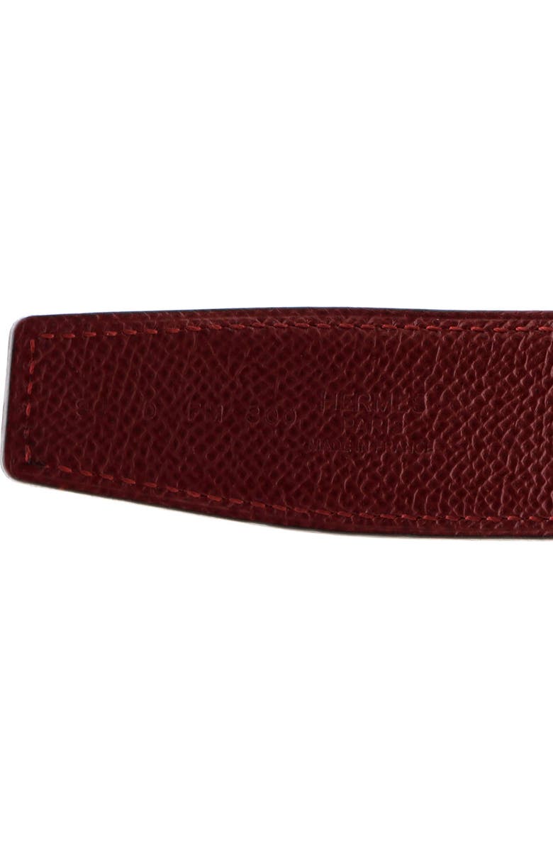 Pre-Owned Hermes Constance Reversible Belt Leather Wide, Alternate, color, Black