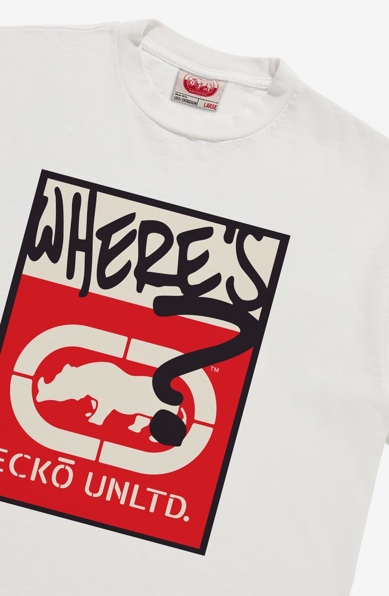 Ecko Unltd. Where Is The Rhino Tee, Alternate, color, White