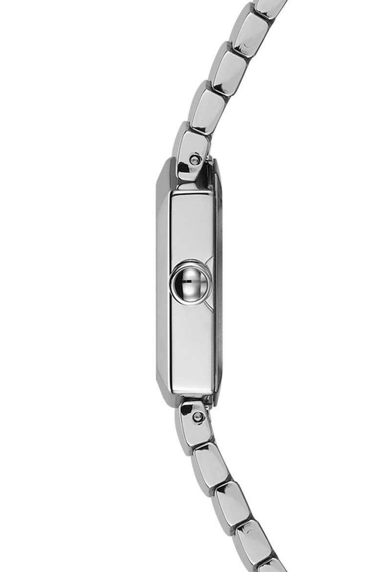 Taffetas Hexagonal Bracelet Watch, 22.5mm x 23.5mm, Alternate, color, STAINLESS STEEL