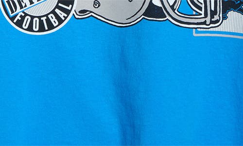 Junk Food Lions Checkdown Graphic T-shirt In Blue