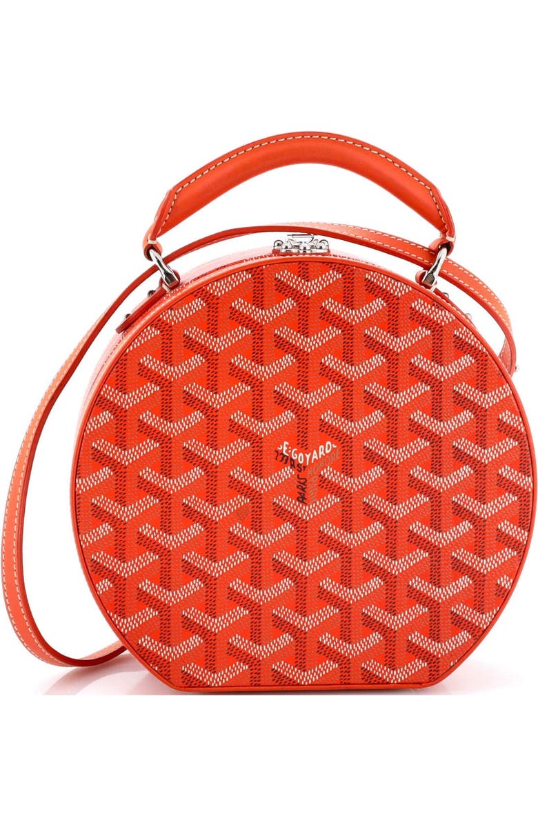 Pre-Owned Goyard Alto Hatbox Bag Coated Canvas, Main, color, Orange