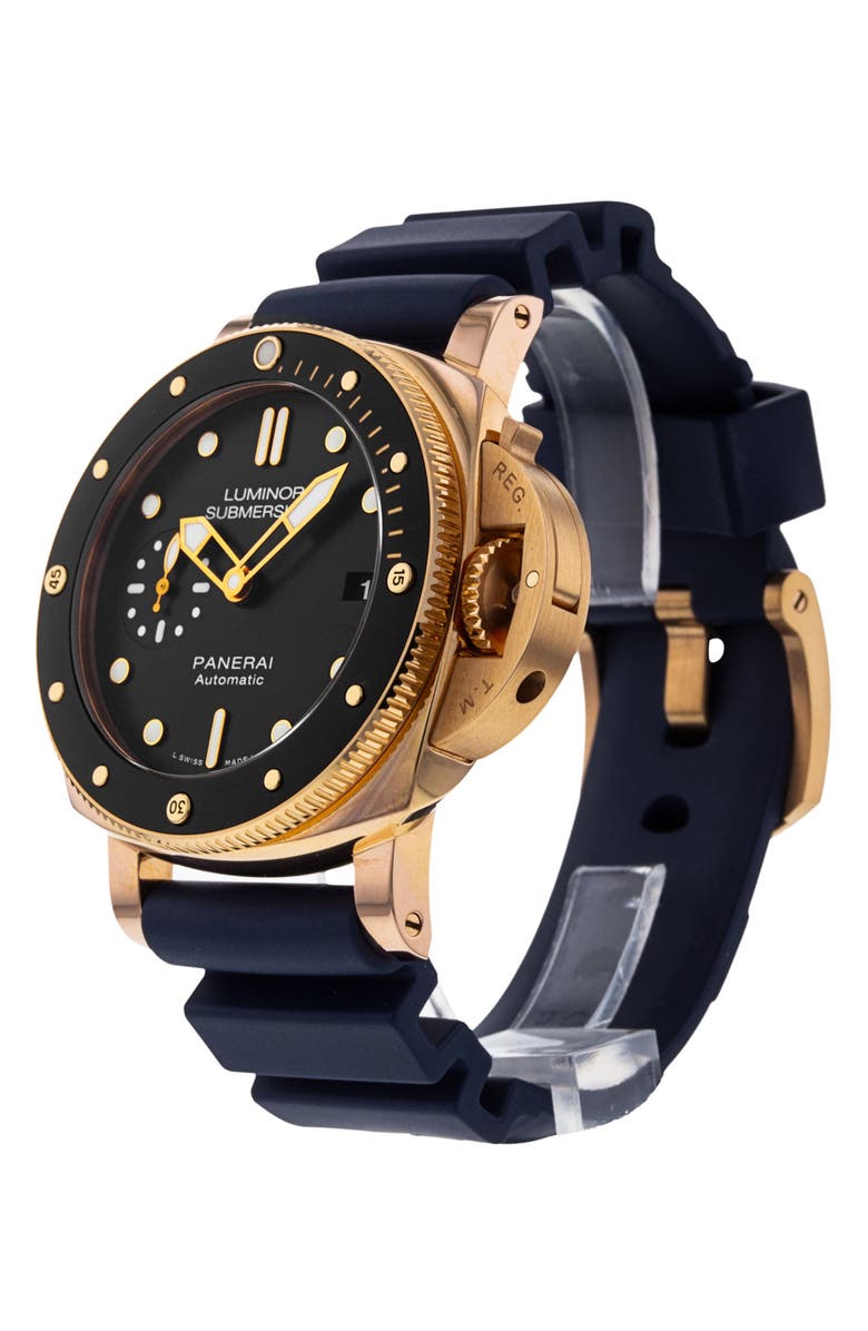 Watchfinder & Co. Panerai Preowned Luminor Marina Automatic Rubber Strap Watch, 42mm, Alternate, color, 