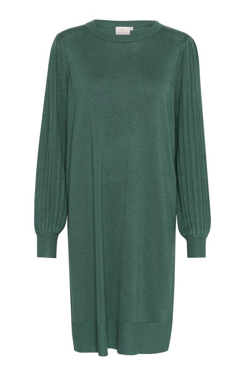 Kaffe Kalone Knit Round Neck Knee Length Dress, Alternate, color, Garden Topiary