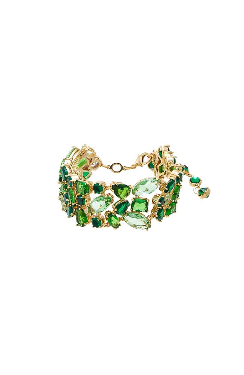 BY ADINA EDEN Mix Match Colored Super Wide Tennis Bracelet, Main, color, Light Green