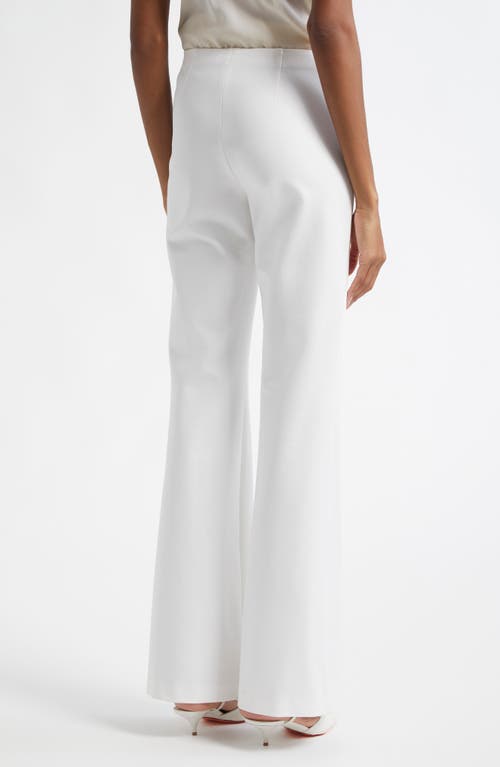 Shop Alice And Olivia Alice + Olivia Yuki Bootcut Trousers In Off White