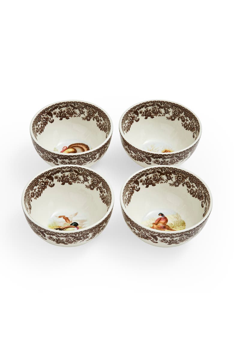 Woodland Dip Bowls, Set of 4, Alternate, color, Brown