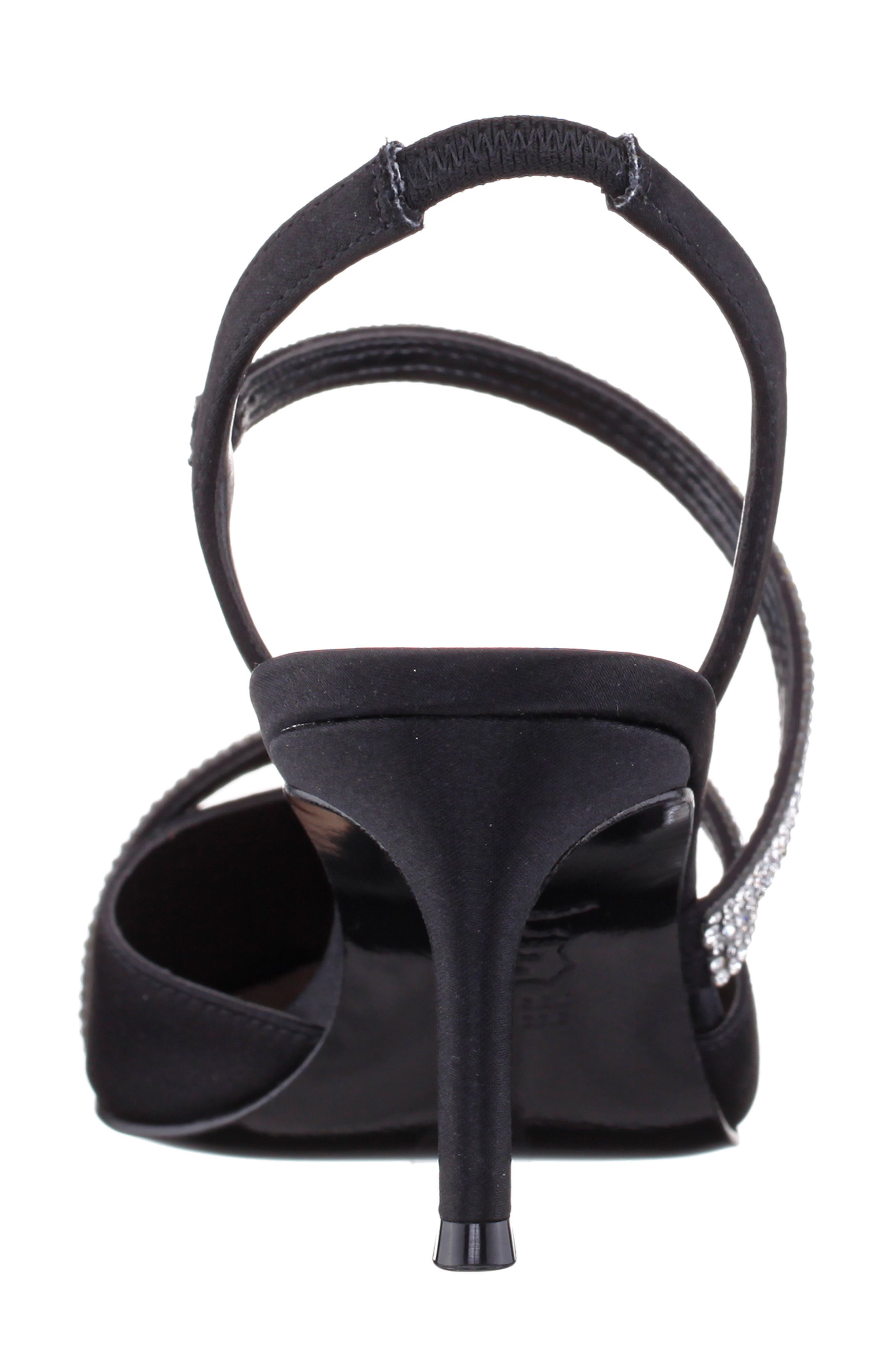 Nina Nela Slingback Pointed Toe Pump, Alternate, color, Black