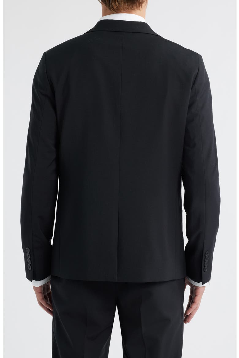 Skinny Fit Black Suit Jacket, Alternate, color, BLACK CAVIAR