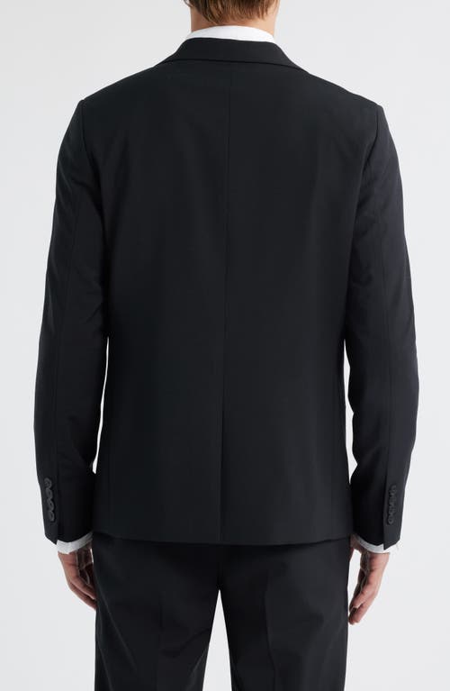 Open Edit Skinny Fit Black Silk Suit Jacket In Black