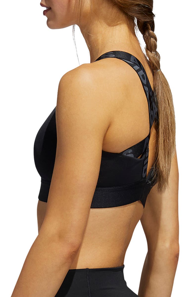 adidas Strappy Back Sports Bra, Alternate, color, 
