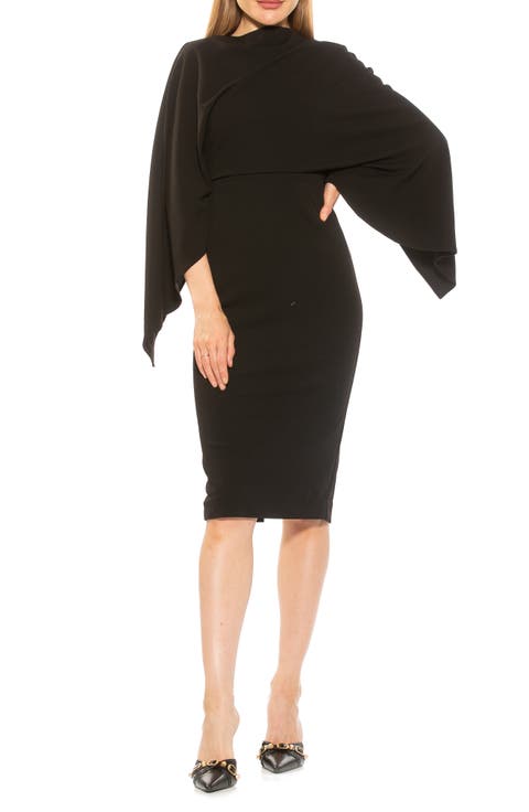 Vida Cape Sleeve Sheath Dress