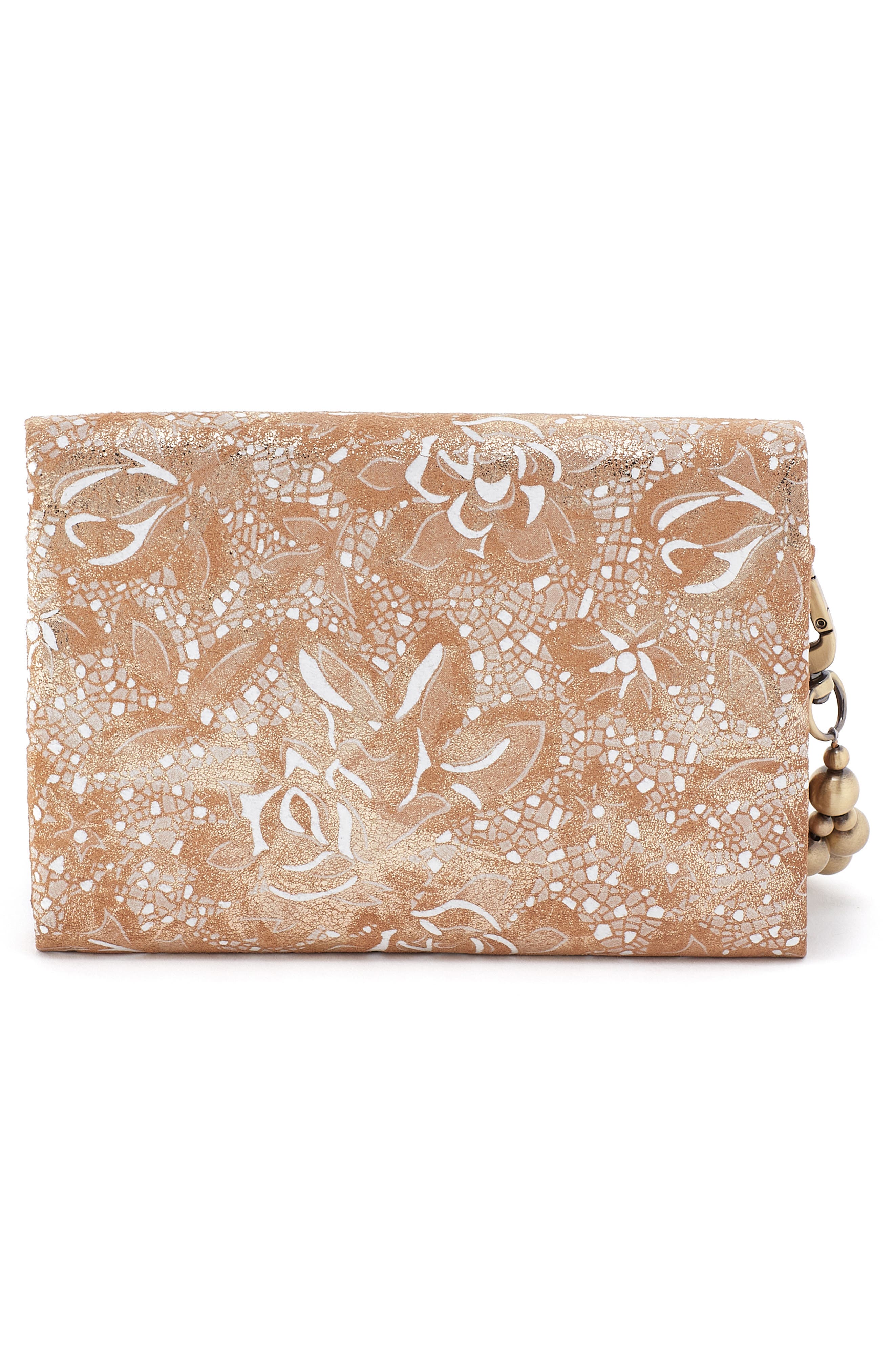 Ross Bead Leather Wristlet, Alternate, color, GILDED PETALS
