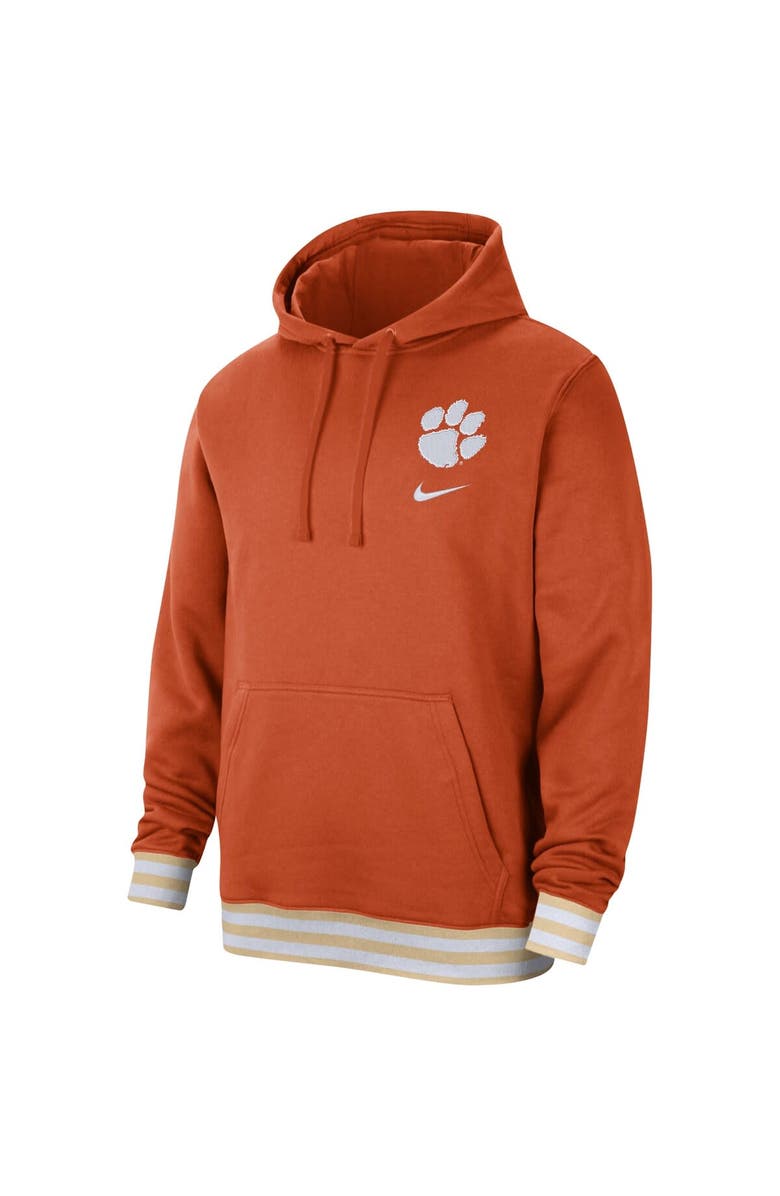 Nike Men's Nike  Orange Clemson Tigers Campus Retro Fleece Pullover Hoodie, Alternate, color, 