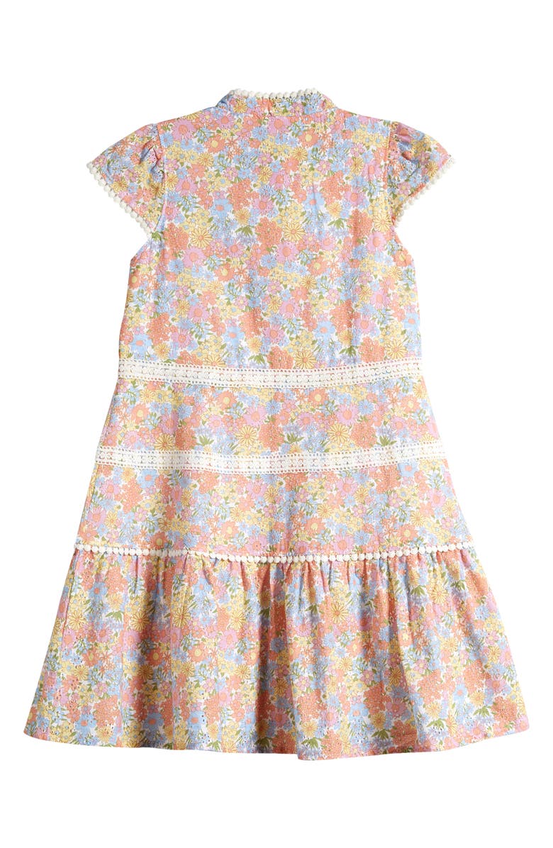 BCBG Kids' Lace Trim Dress, Alternate, color, 