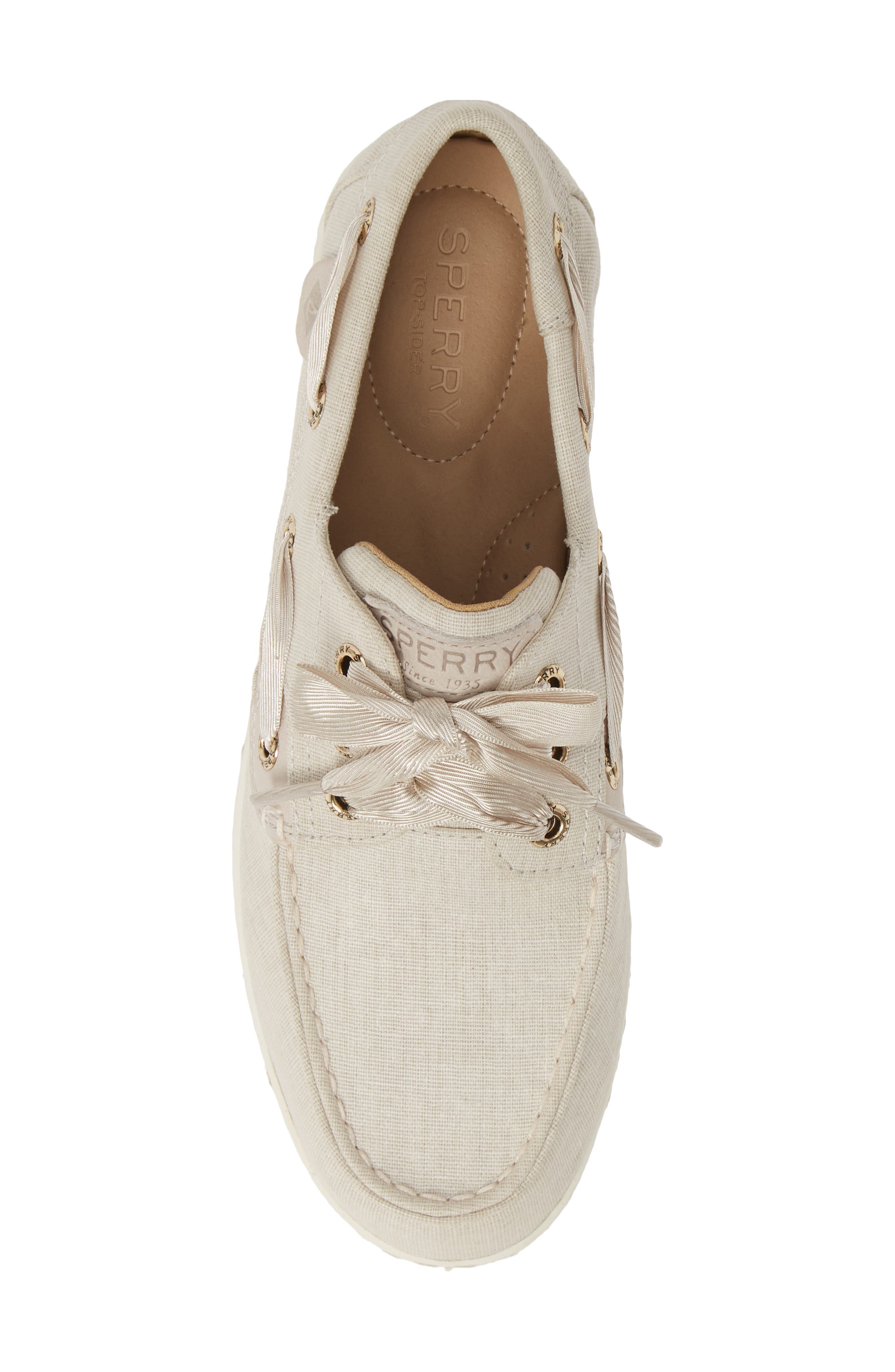 SPERRY TOP-SIDER<sup>®</sup> Sperry Songfish Linen Boat Shoe, Alternate, color, 