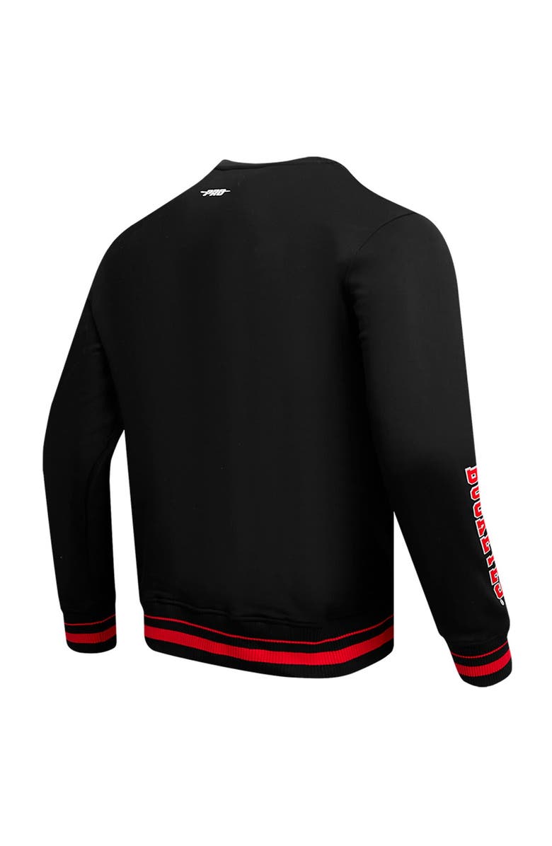 PRO STANDARD Men's Pro Standard Black Ohio State Buckeyes Classic Stacked Logo Pullover Sweatshirt, Alternate, color,