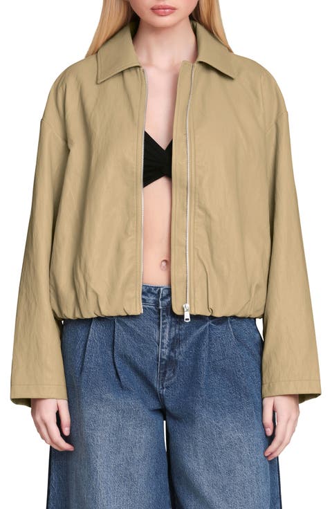 Faux-Ever Leather™ Minimalist Bomber Jacket