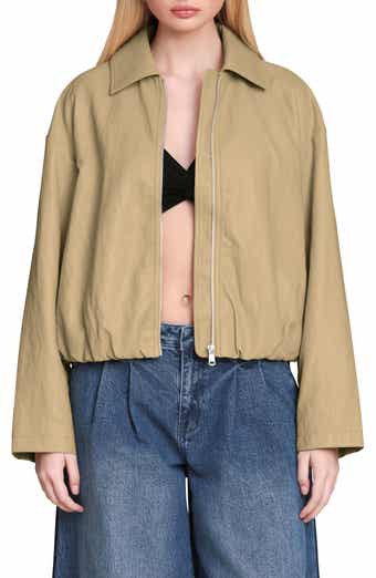 Faux-Ever Leather™ Minimalist Bomber Jacket