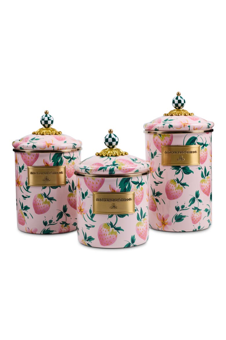 Strawberry Canisters, Main, color, PINK