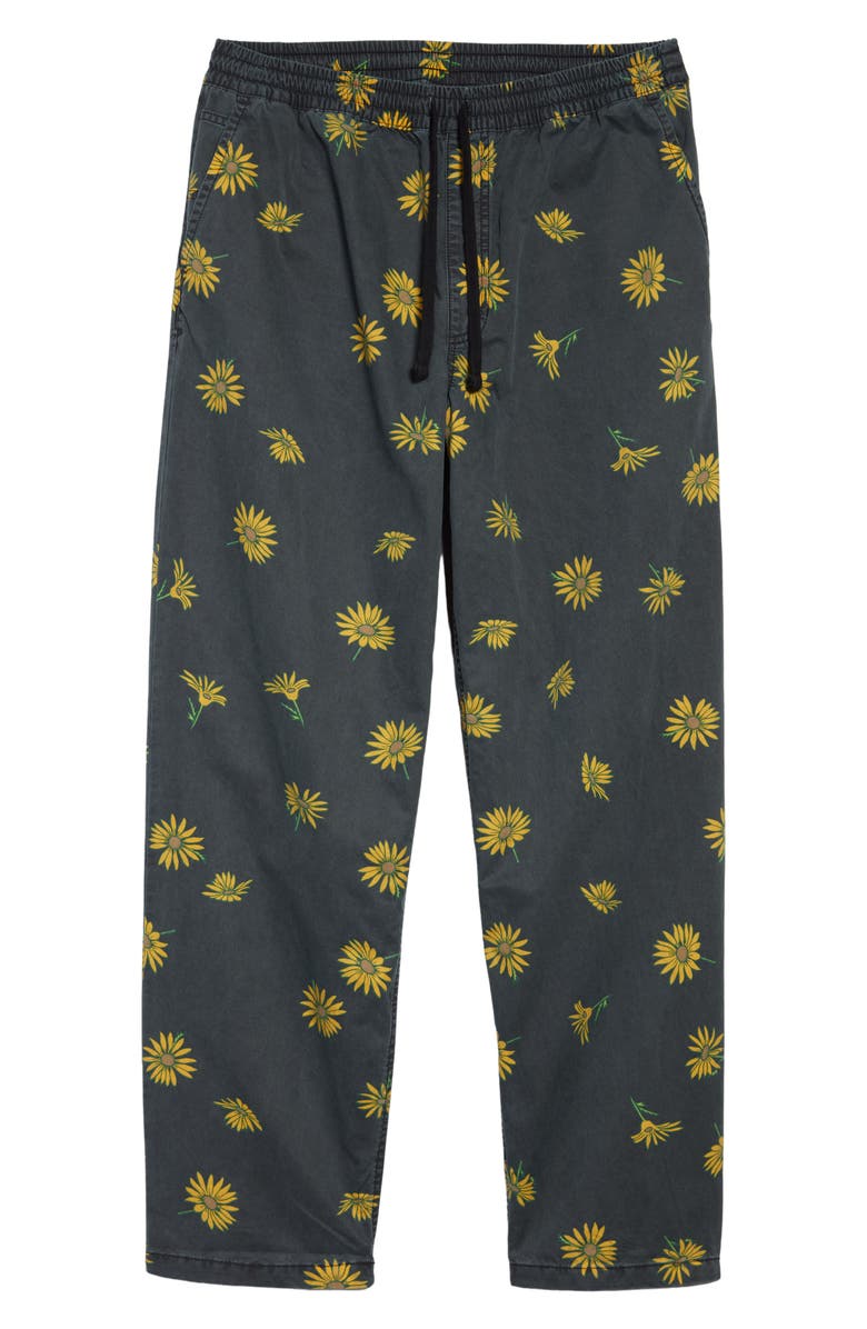 Vans Range Dandelion Print Baggy Tapered Elastic Waist Pants, Alternate, color, 