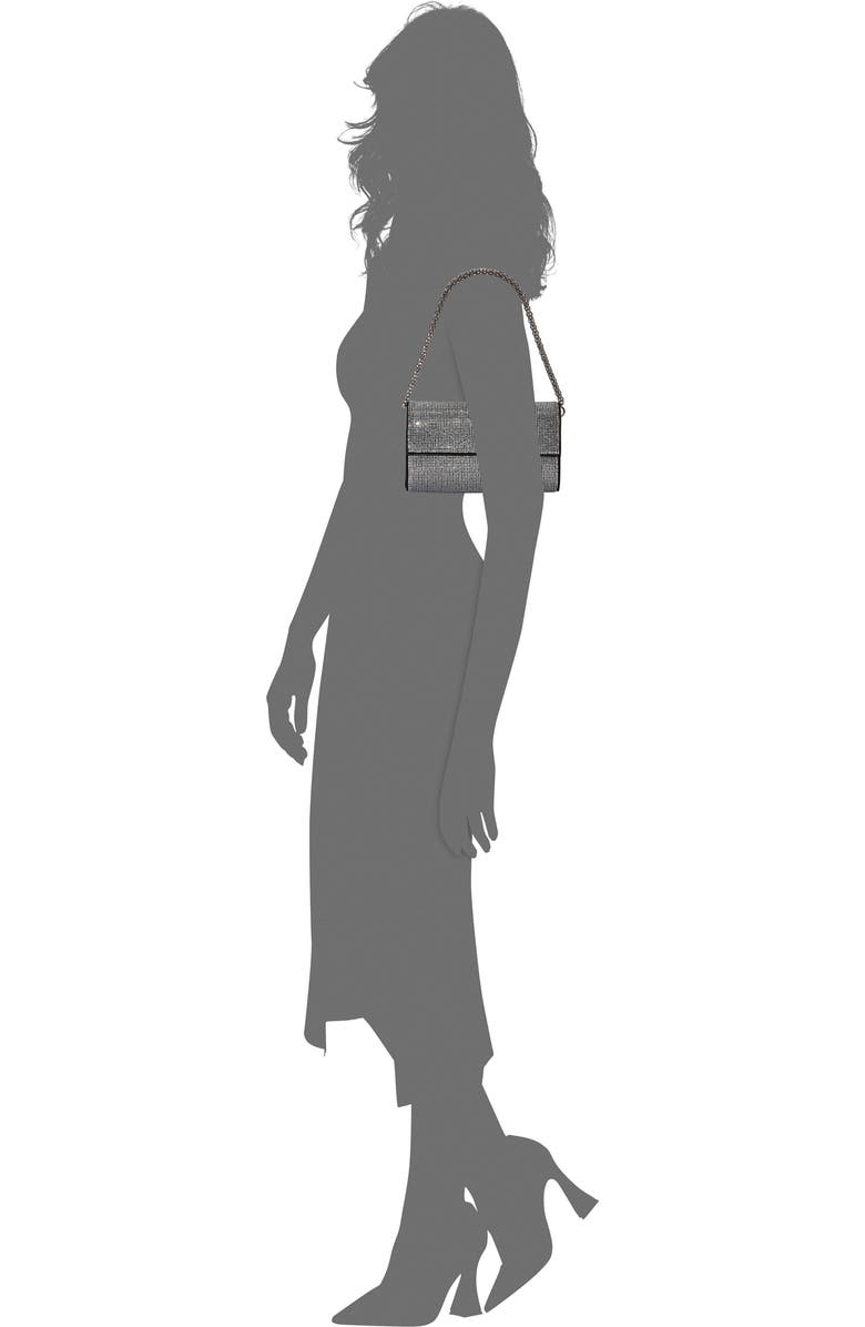 Vince Camuto Katey Embellished Suede Clutch, Alternate, color,