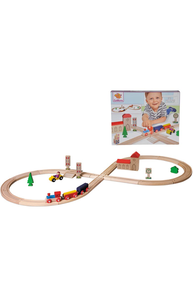 Simba Toys Train Wooden Figure of Eight Railway, Main, color,