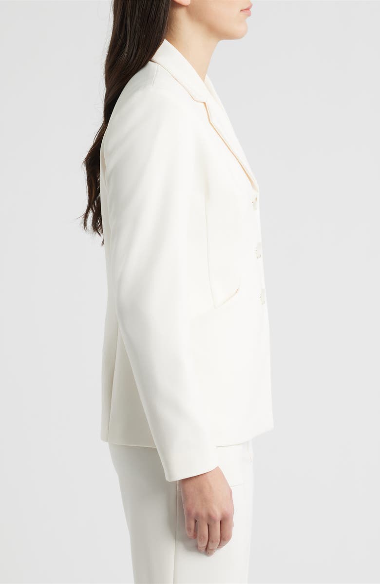 Anne Klein Notch Collar Jacket, Alternate, color, White Dove