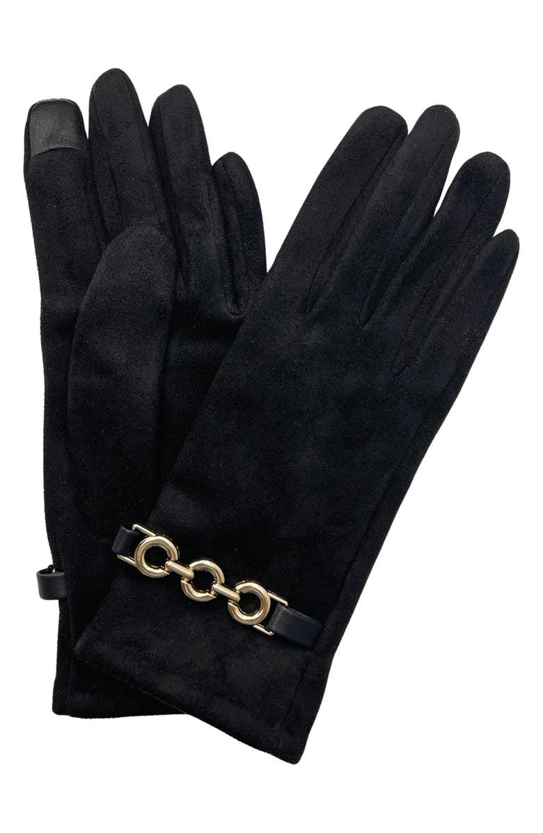 MARCUS ADLER Chain Touchscreen Gloves, Main, color, Black