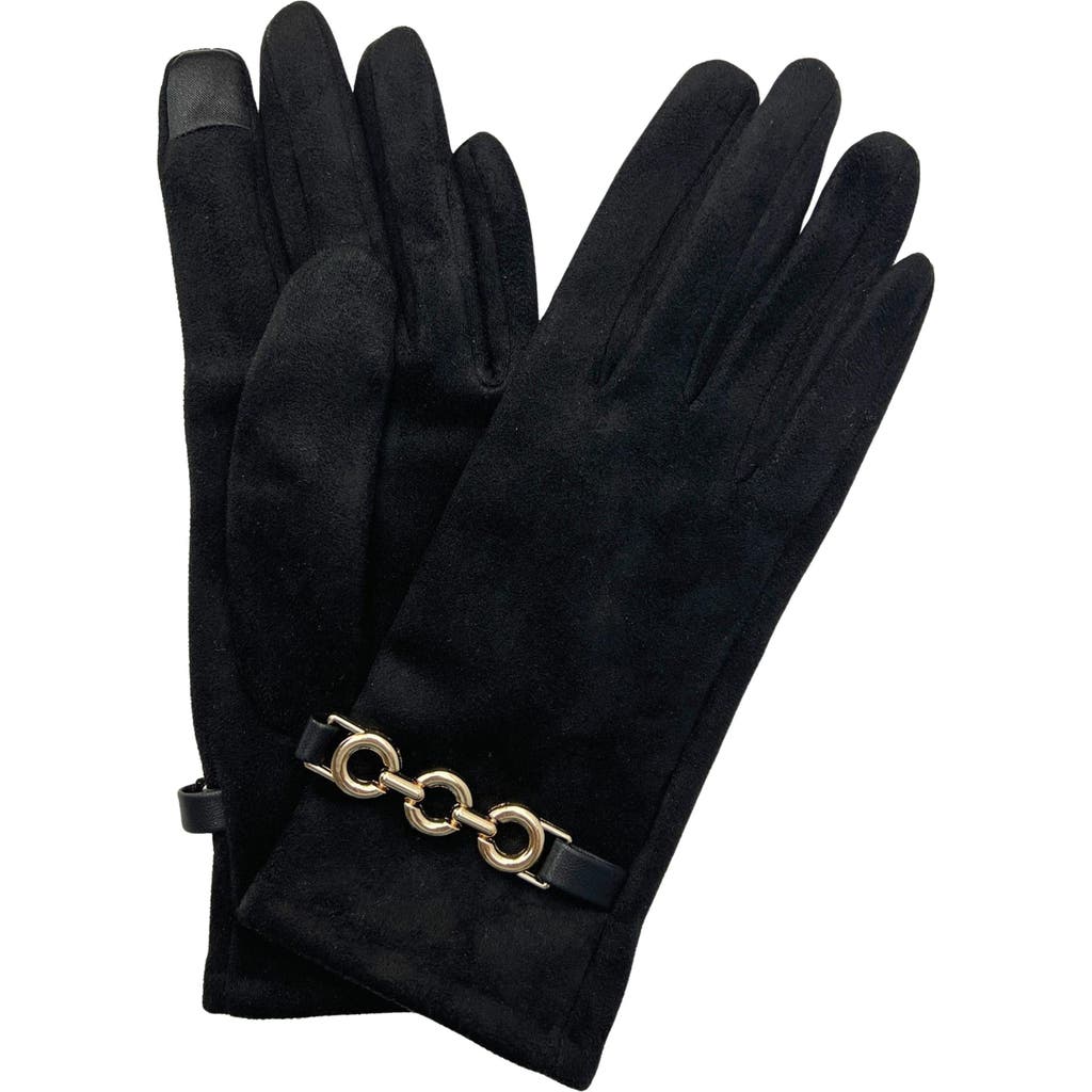 Marcus Adler Chain Touchscreen Gloves In Black