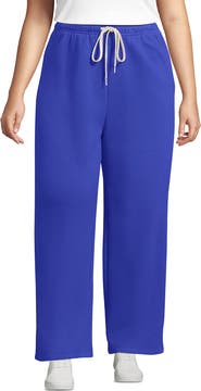 Lands' End Serious Sweats High Rise Relaxed Straight Leg Pants