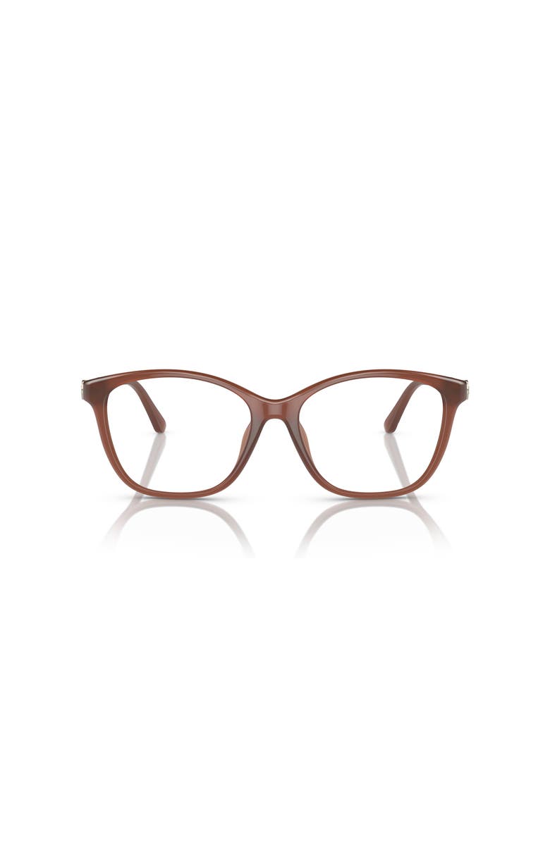 Michael Kors 53mm Square optical glasses, Alternate, color, Brown