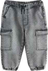 NEXT Kids' Baggy Jersey Cargo Joggers