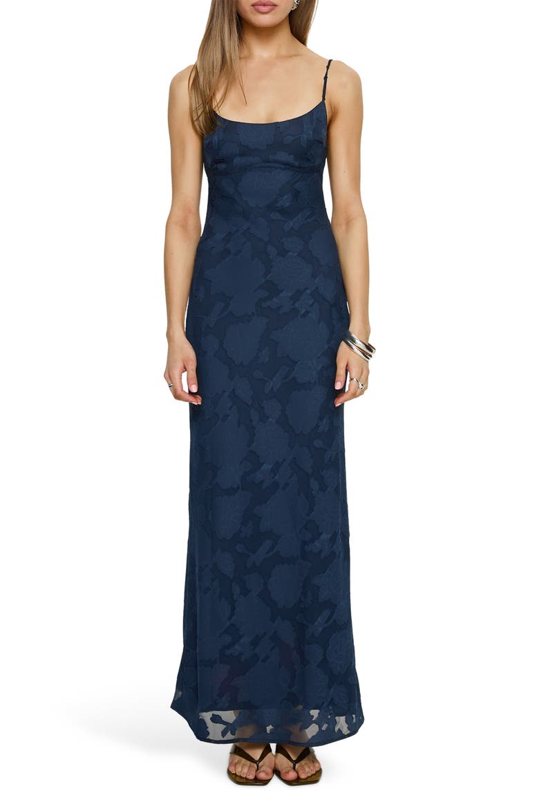 Ariadne Backless Maxi Dress, Main, color, NAVY