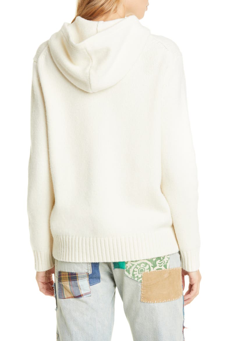 Aviator Bear Hooded Wool Sweater, Alternate, color, MULTI