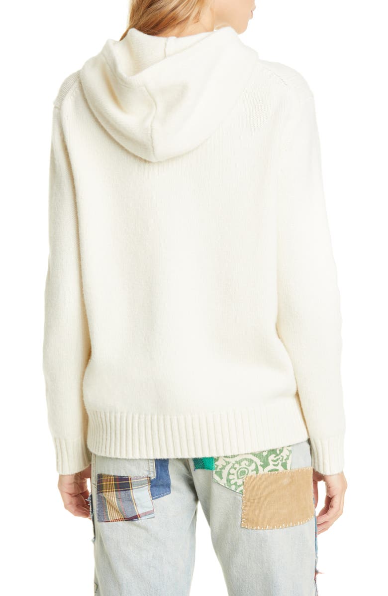 Polo Ralph Lauren Aviator Bear Hooded Wool Sweater, Alternate, color, 