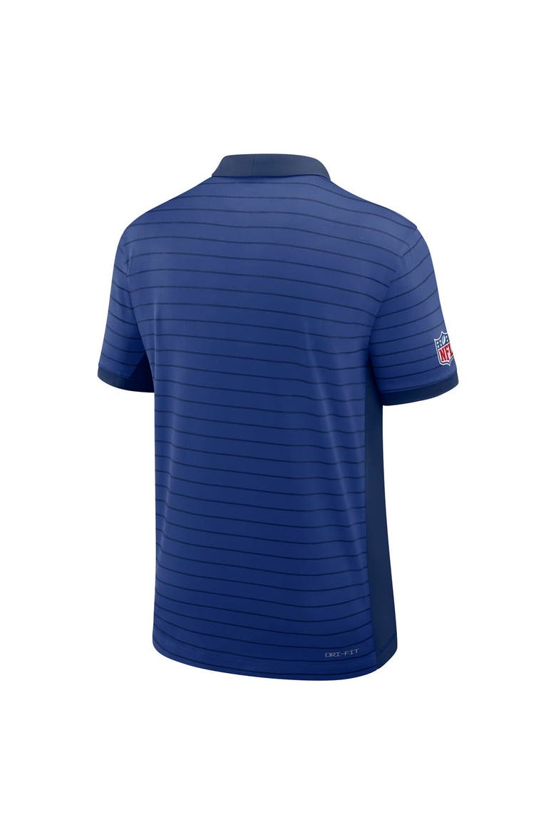 Men's Nike Royal New York Giants Sideline Victory Stripe Performance Polo, Alternate, color, Royal