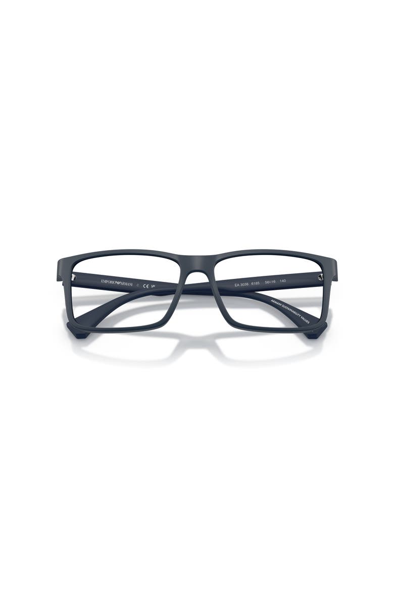 56mm Rectangle optical glasses, Alternate, color, Blue