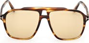 TOM FORD Autari 56mm Navigator Sunglasses