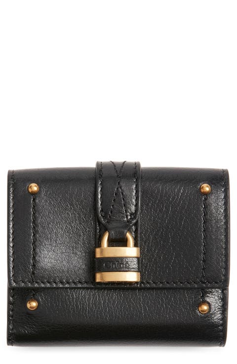 Mini Paddington Grained Leather Trifold Wallet